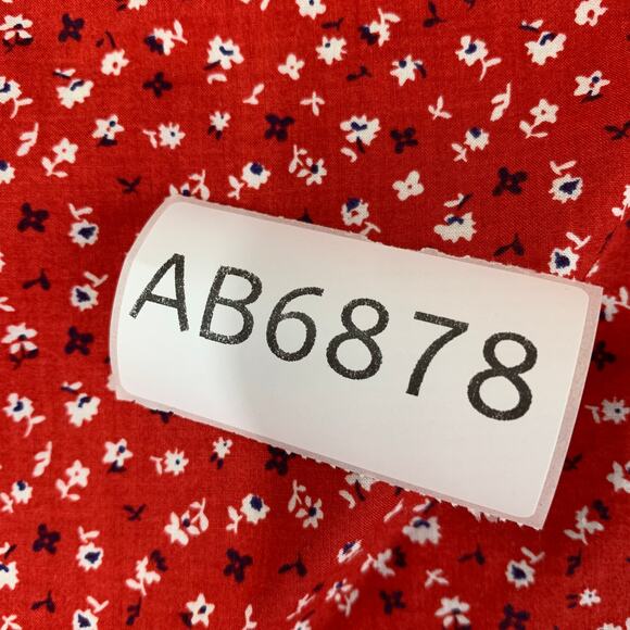 Taylor Stitch Red Casual Button Down Shirt with Geometric Pattern - Picture 12 of 12